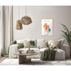 Fotokader - Fotolijst - 50x75 cm - MDF hout - Lichte Eik