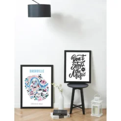 Fotokader voor Foto's van 50x70cm - MDF Houten Fotolijst - Zwart