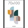 Fotokader 70x100cm - Fotolijst in MDF Hout - Zwart