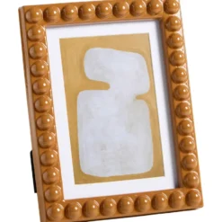 Fotolijst Bolletjes - oker - 13x18 cm