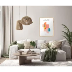 Fotolijst - Fotokader - 60x80 cm - MDF - Licht eik