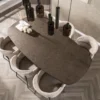 Fraaai - Alfa eettafel Deens ovaal 215 cm - brons