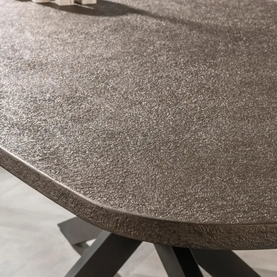 Fraaai - Alfa eettafel Deens ovaal 215 cm - brons