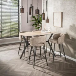 Fraaai - Dexter bartafel Deens ovaal 140 cm keramiek - beige