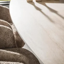 Fraaai - Dexter eettafel Deens ovaal 215 cm keramiek - beige