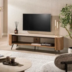 Fraaai - Jaspy tv-meubel 180cm keramiek travertin