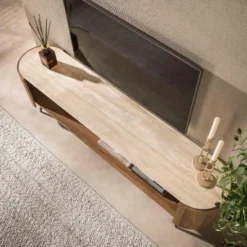 Fraaai - Jaspy tv-meubel 180cm keramiek travertin