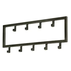 Fraaai - Kapstok industrieel 9 haken - 50 cm grijs