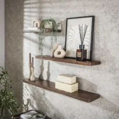 Fraaai - Marino wandplank - 60 cm - acaciahout - bruin