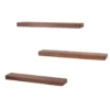 Fraaai - Marino wandplank 60 cm - set van 3 - massief acacia bruin