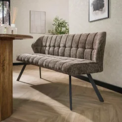 Fraaai - Ramon eetkamerbank 180 cm geweven - taupe