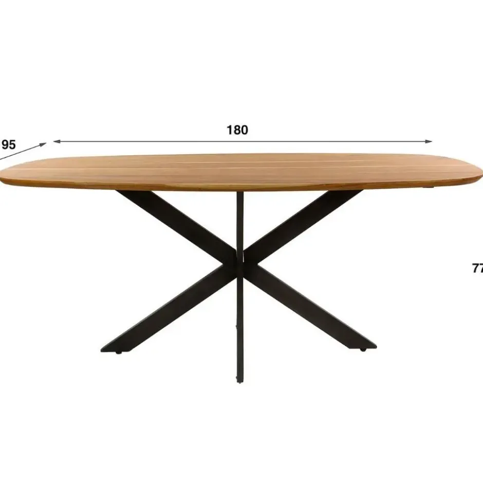 Fraaai - Tyler eetkamertafel 180 cm - naturel