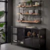 Fraaai - Woody metaal wandplank 100 cm
