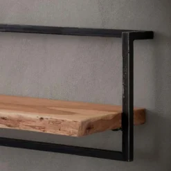 Fraaai - Woody metaal wandplank 100 cm