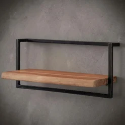 Fraaai - Woody metaal wandplank 65 cm
