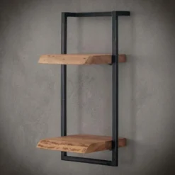 Fraaai - Woody metaal wandplank 30x65 cm