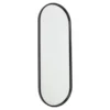 Fragix Boston Spiegel Ovaal - Zwart - 80x30