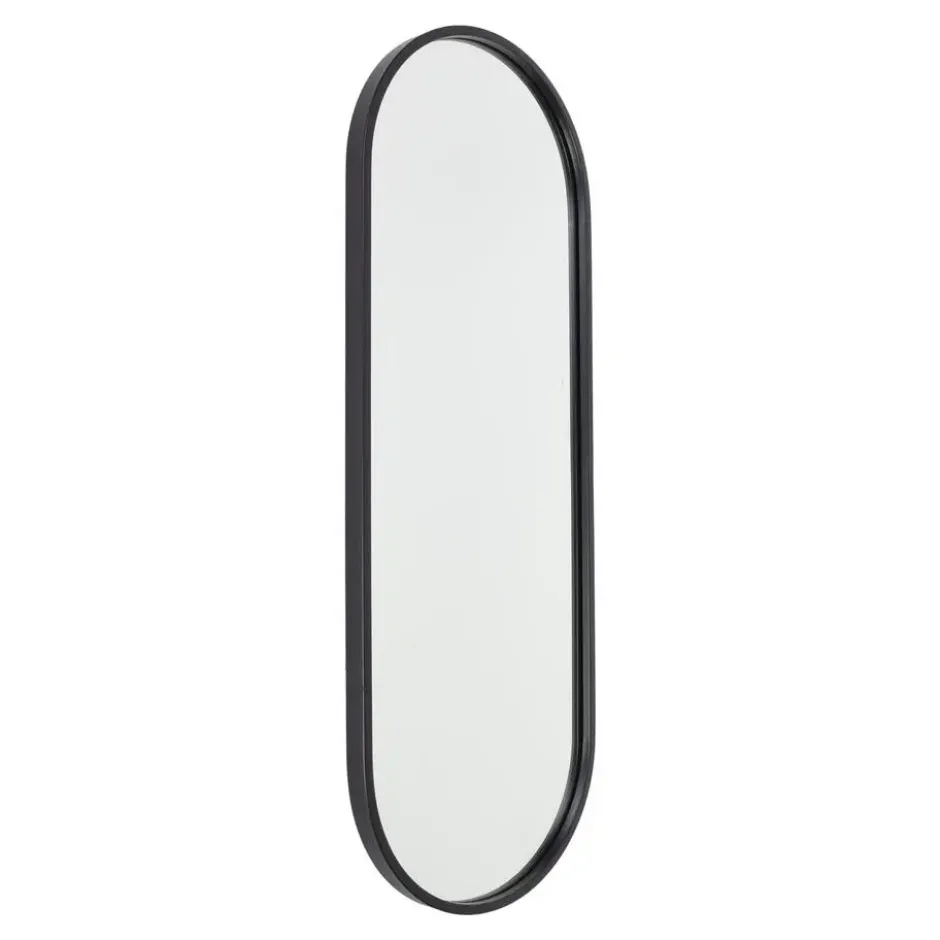 Fragix Boston Spiegel Ovaal - Zwart - 80x30