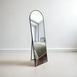 Fragix Ziva Staande passpiegel Boog 150x40 Zwart