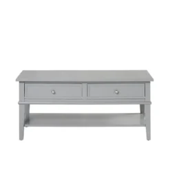 Franklin - Salontafel met 2 laden in grijs MDF