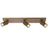 Freelight Spot Scolo - 3 lichts - brons goud - 46x12 cm