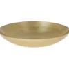 Fruitschaal - D30 cm - goud - glas - rond - decoratie schaal