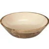 Fruitschaal/Salade - serveer schaal - mango hout - D28 x H7 cm