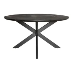 Furndea Eettafel Orianna rond - zwart 140cm
