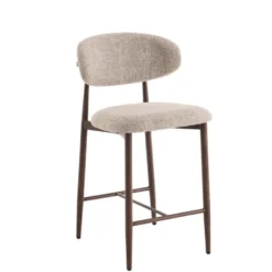 Furnihaus - Barkrukken set van 2 - Celia - Taupe Walnoot Santi