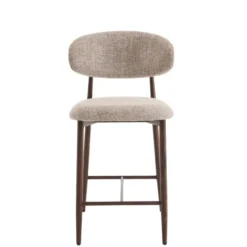 Furnihaus - Barkrukken set van 2 - Celia - Taupe Walnoot Santi