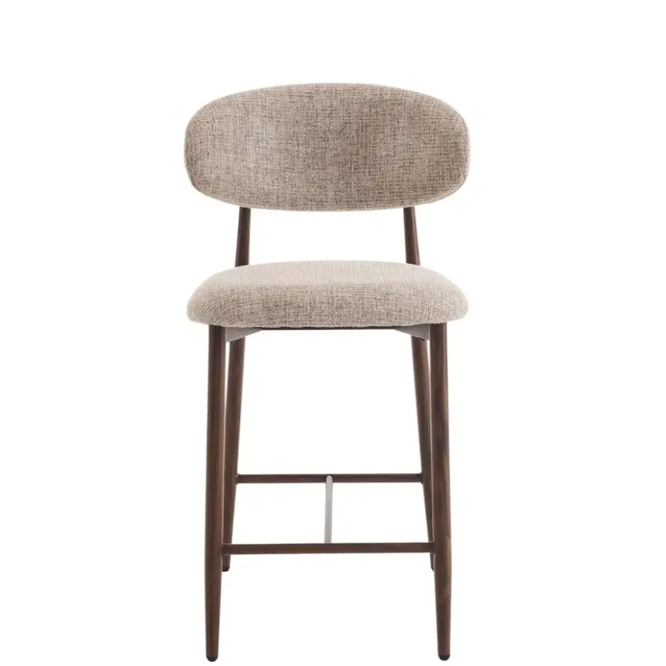 Furnihaus - Barkrukken set van 2 - Celia - Taupe Walnoot Santi