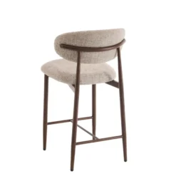 Furnihaus - Barkrukken set van 2 - Celia - Taupe Walnoot Santi