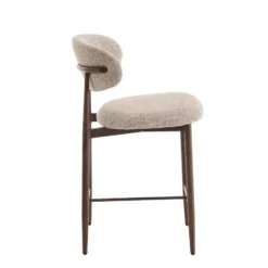 Furnihaus - Barkrukken set van 2 - Celia - Taupe Walnoot Santi