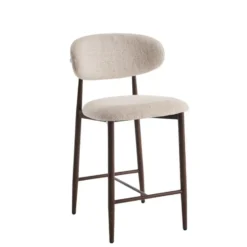 Furnihaus - Barkrukken set van 2 - Celia - Beige Walnoot Santi