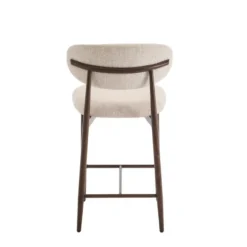 Furnihaus - Barkrukken set van 2 - Celia - Beige Walnoot Santi