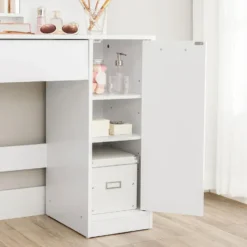 Furnihaus Kaptafel met rechthoekige spiegel en 1 lade cosmetische tafel