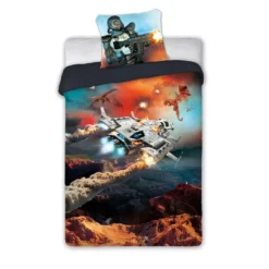 Gaming Dekbedovertrek Galaxy - Eenpersoons - 140 x 200 / 70 x 90 cm - Katoen