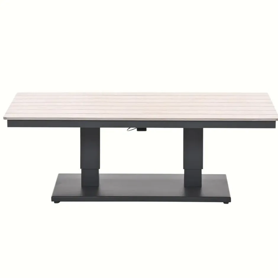 Garden Impressions Brugge verstelb. loungetafel 150x87 - donker grijs