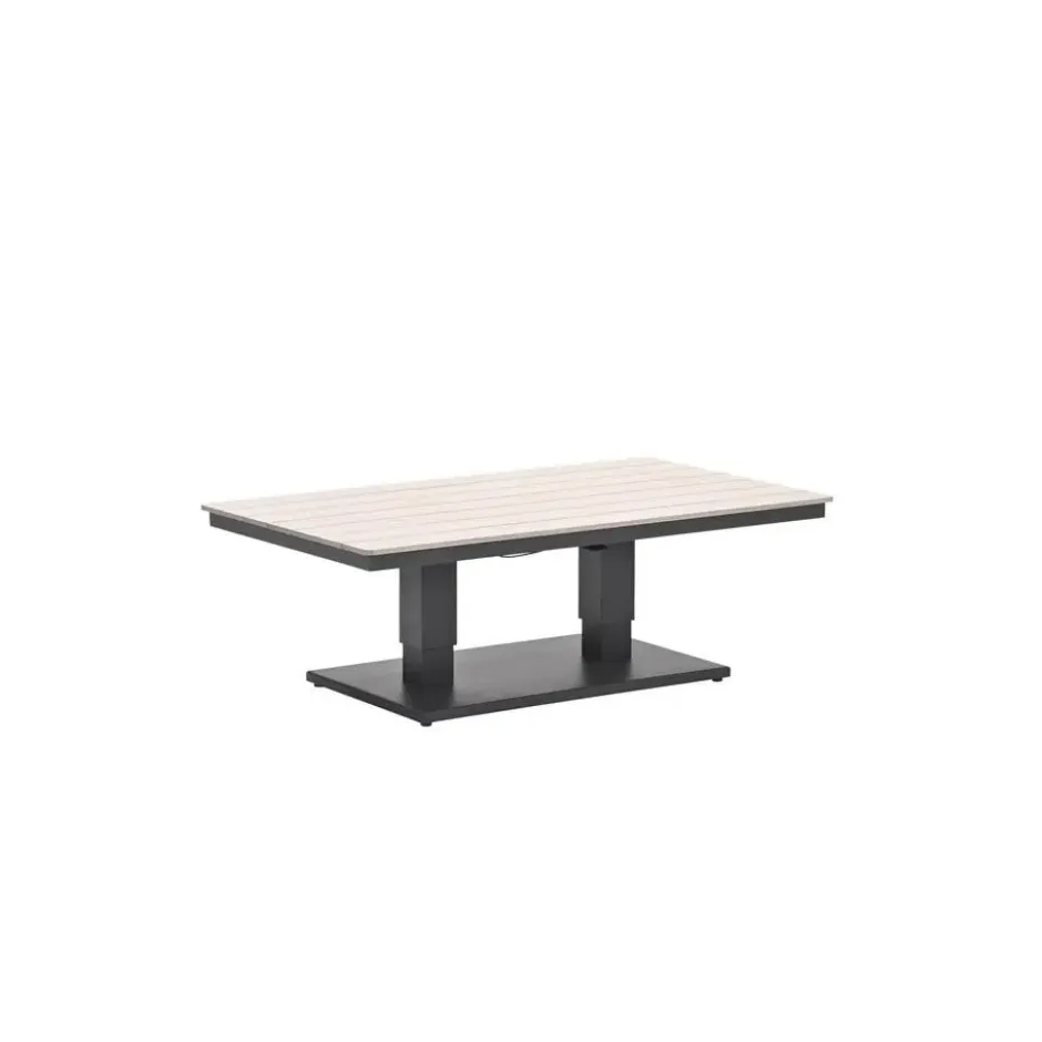 Garden Impressions Brugge verstelb. loungetafel 150x87 - donker grijs