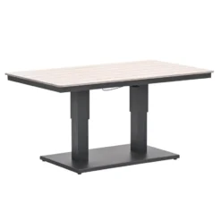 Garden Impressions Brugge verstelb. loungetafel 150x87 - donker grijs