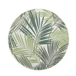 Garden Impressions Buitenkleed Naturalis palm leaf Ø160 cm