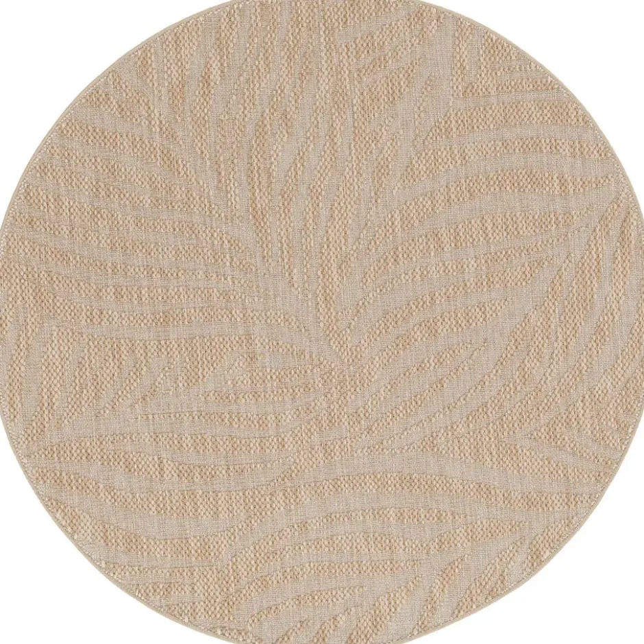 Garden Impressions Buitenkleed Ø160 cm - leaf sand