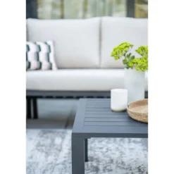 Garden Impressions Durban loungeset hoek 4-delig - desert sand