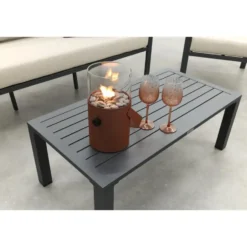 Garden Impressions Durban loungeset 4-delig donker grijs - desert sand
