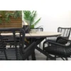 Garden Impressions Edison 148 cm. - ronde tuinset / Jasmine black