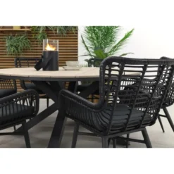 Garden Impressions Edison 148 cm. - ronde tuinset / Jasmine black