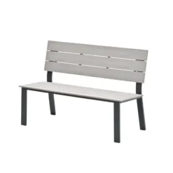 Garden Impressions Ellen parkbank donker grijs - light teak Vironwood