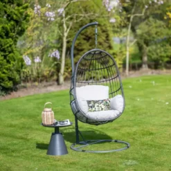 Garden Impressions Esmee hangstoel swing egg - donker grijs