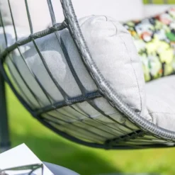 Garden Impressions Esmee hangstoel swing egg - donker grijs