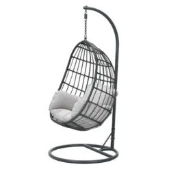 Garden Impressions Esmee hangstoel swing egg - donker grijs